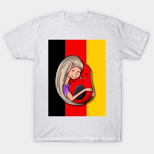 German Avocado T-Shirt by freezethecomedian